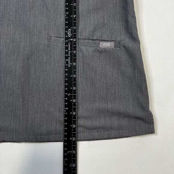 Figs Technical Casma Short Sleeve Scrub Top Gray Womens Medium 3 Pocket FW1100 - Picture 4 of 9